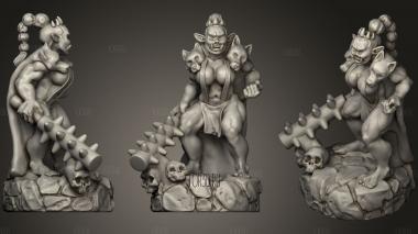 An Orc Queen stl model for CNC